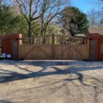 Solid Oak Gates Automated using Roger Technology