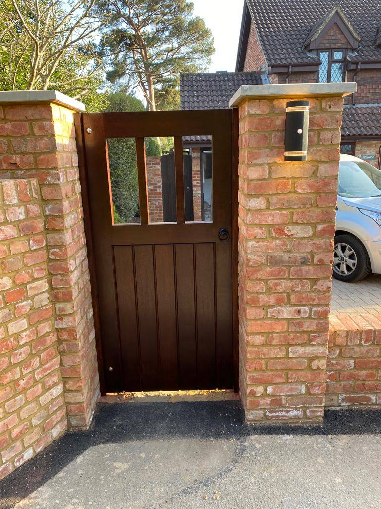 Iroko Tracked Sliding Gate